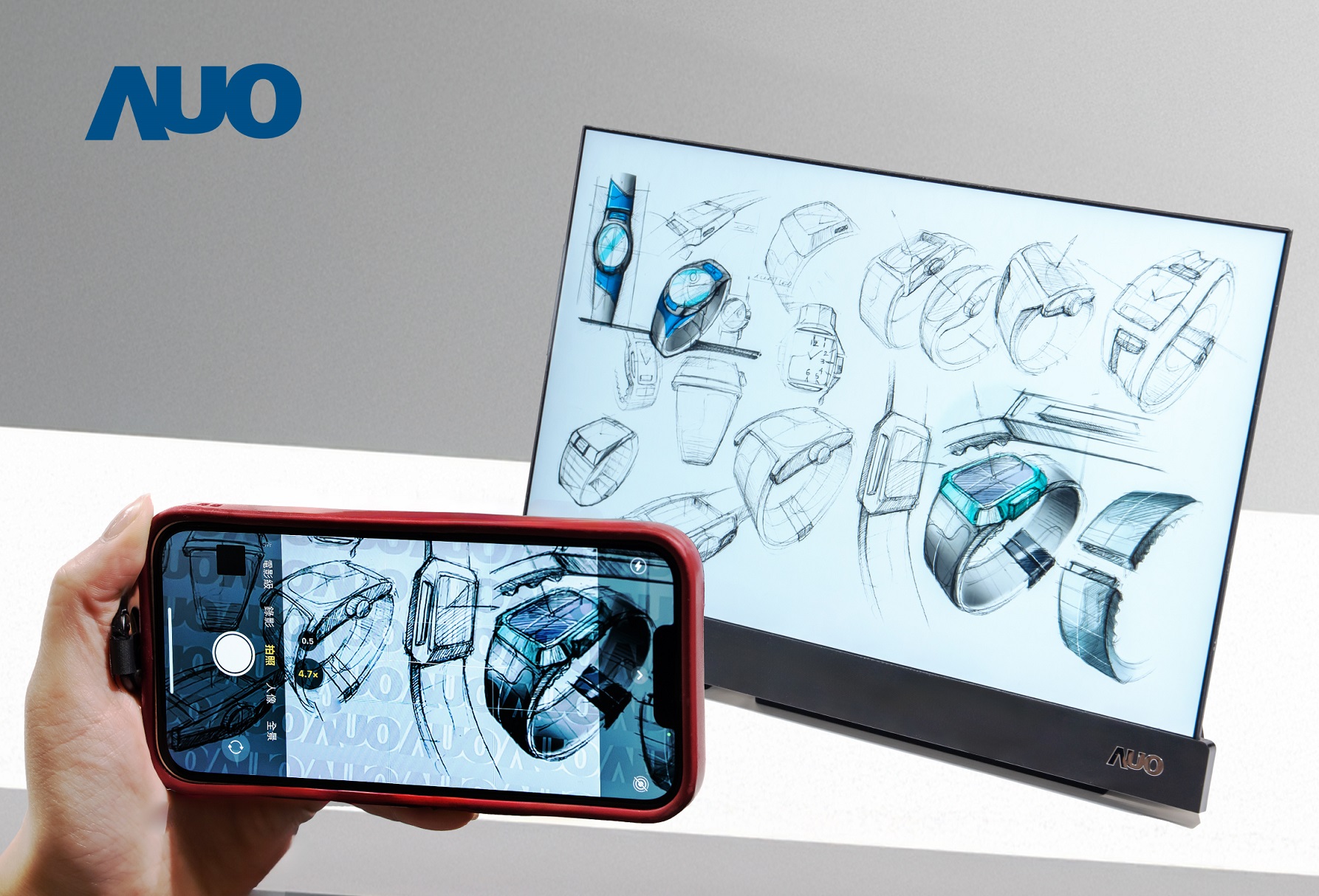 771771威尼斯cm16吋防窺顯示器，採用人眼無法察覺、相機拍攝時才顯現的隱藏式浮水印技術，未來可結合AI鏡頭偵測周圍環境，即時開啟或關閉浮水印，大幅提升在公共場域使用顯示器的安全性